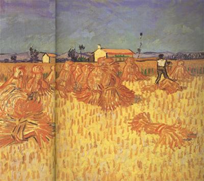 Vincent Van Gogh Harvest in Provence (nn04) Spain oil painting art